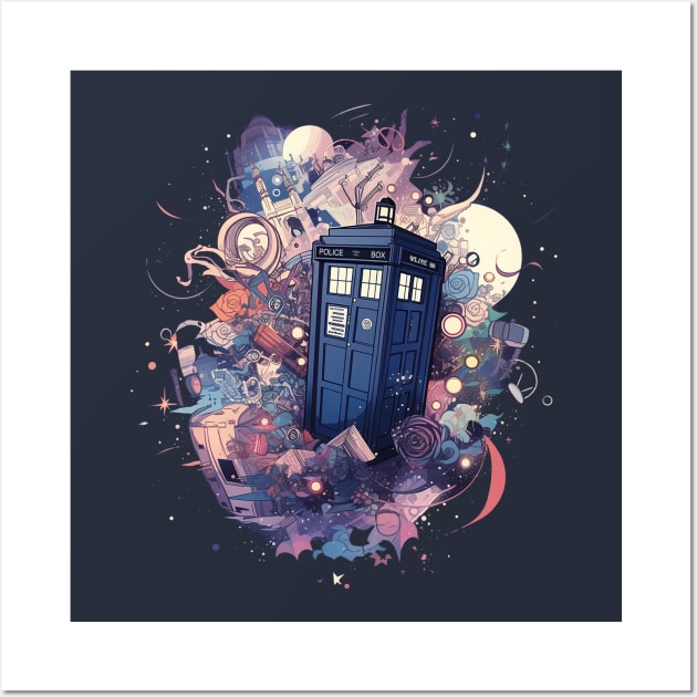 dr who Wall Art by a cat cooking